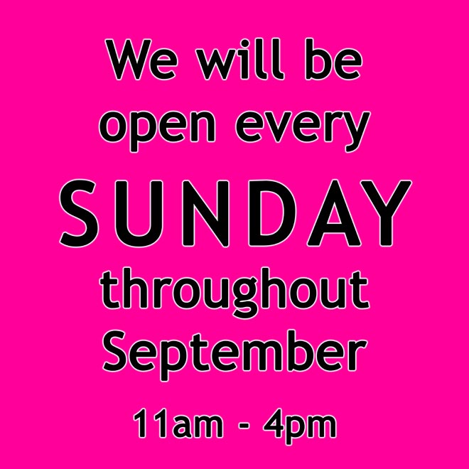 Dancers Boutique will continue the extended hours by opening on Sundays throughout September.